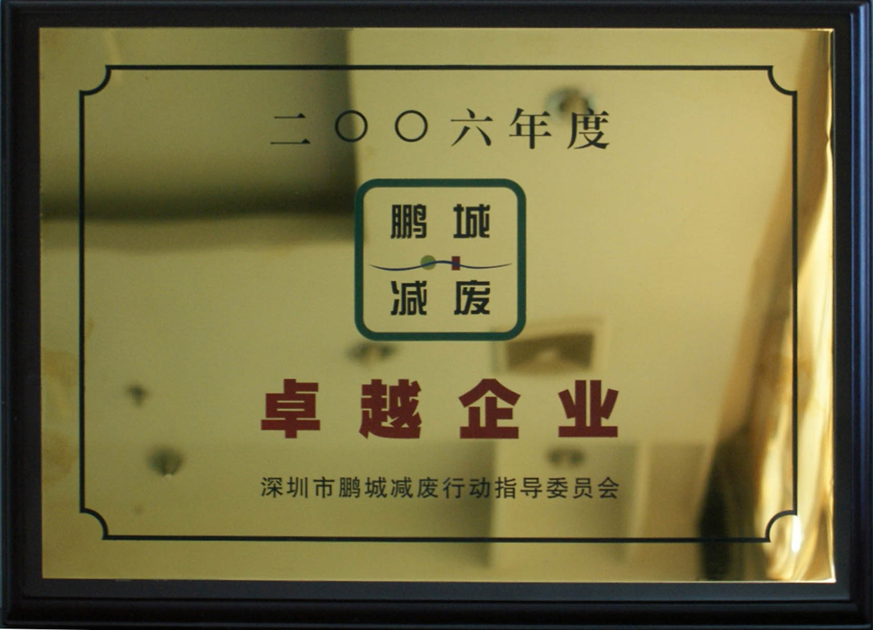 06年鹏城减废卓越企业