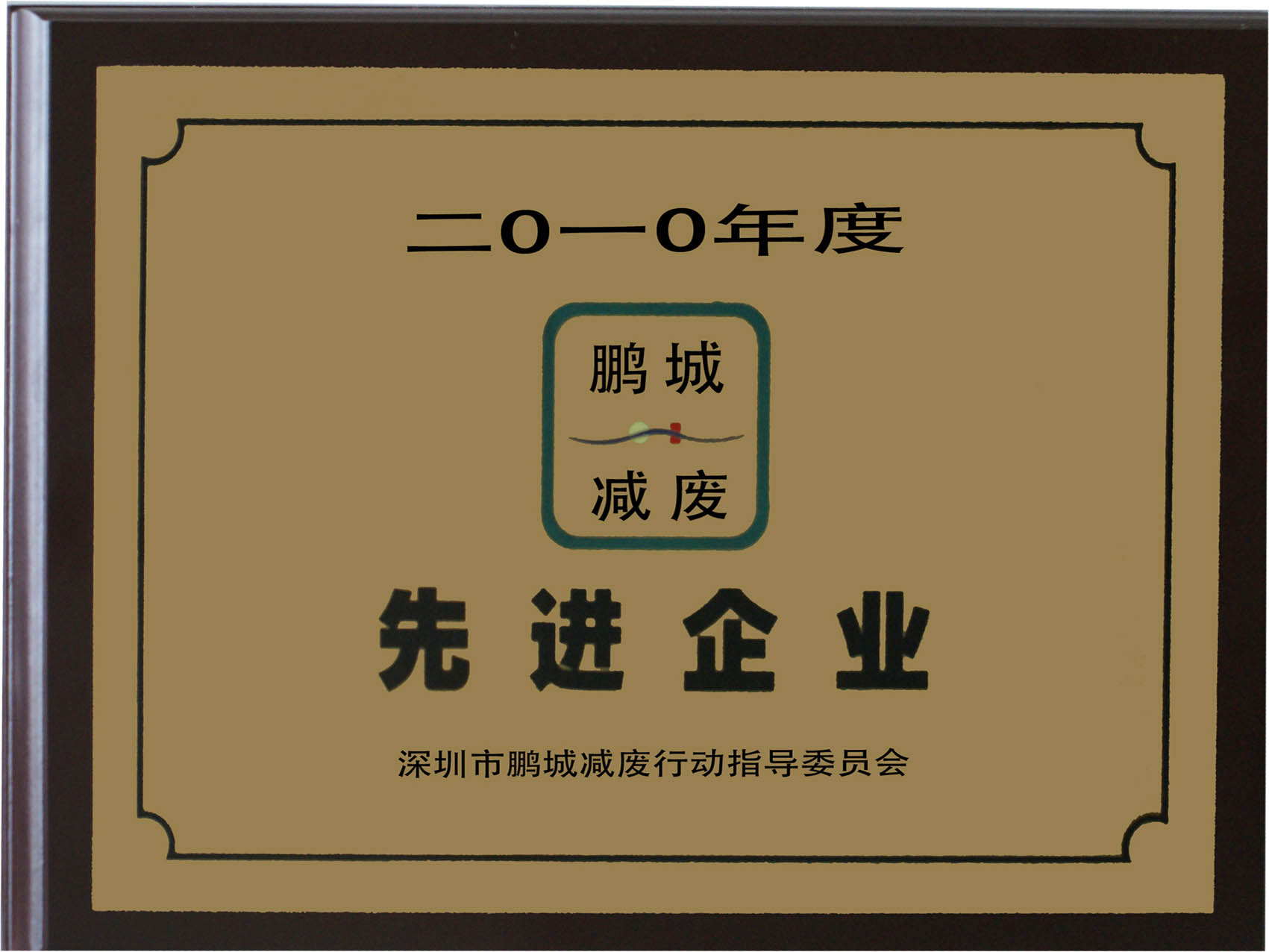 10年度鹏城减废先进企业