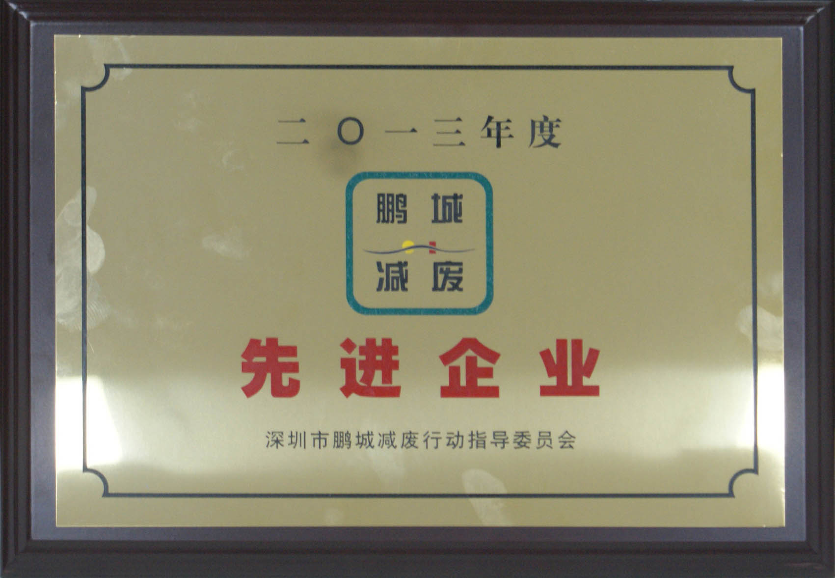13年鹏城减废先进企业